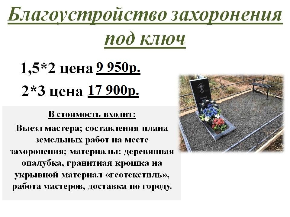 Благоустройство захоронения Ярославль Благоустройство могилы щебнем на кладбище Ярославль