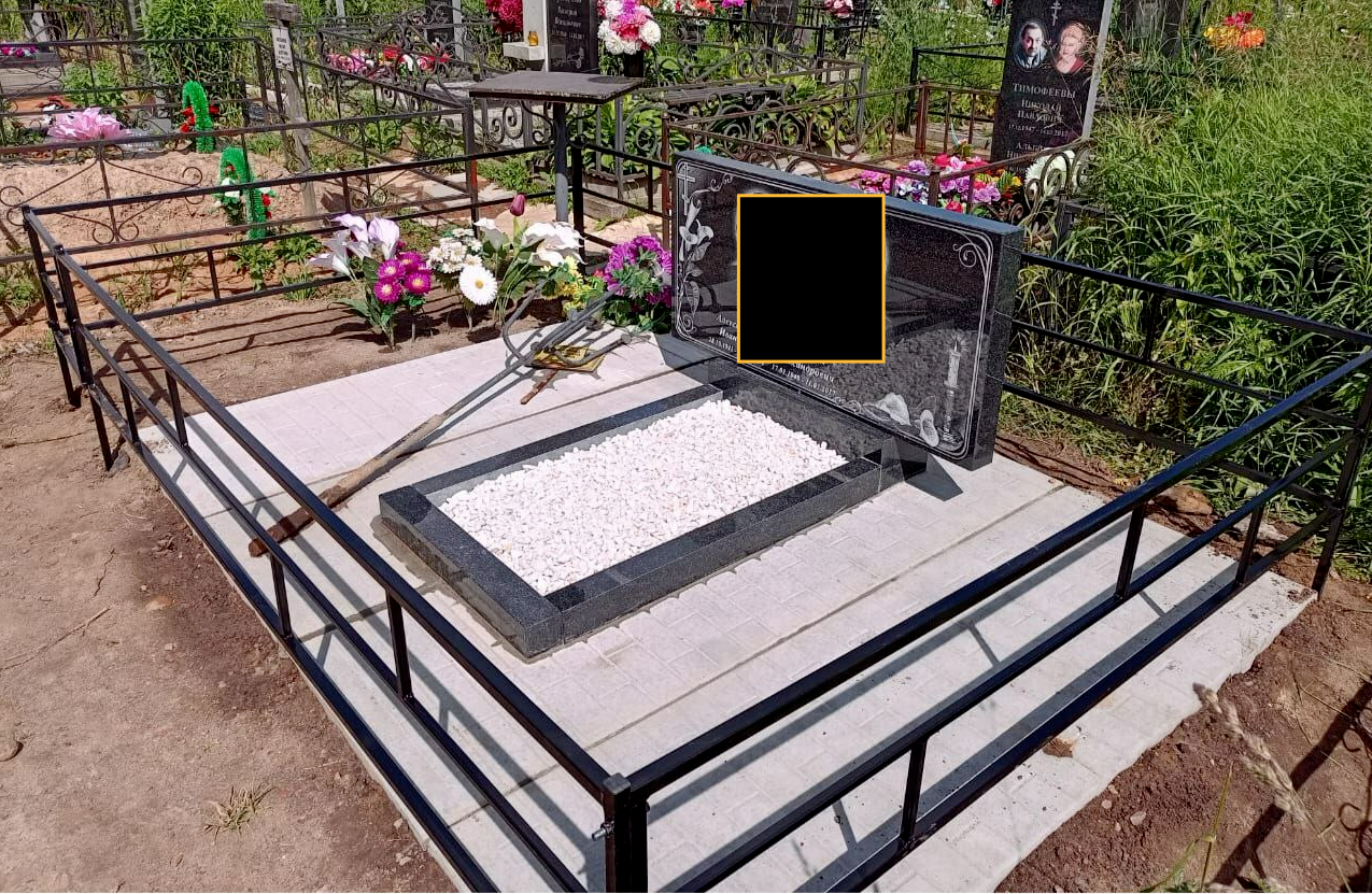 Ограда с установкой на Осташинское кладбище Ограда на могилку в Ярославле