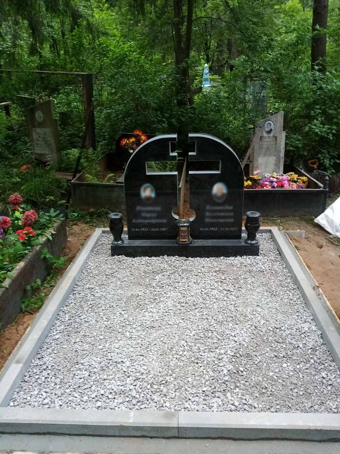 еревянная опалубка с гранитным щебнем