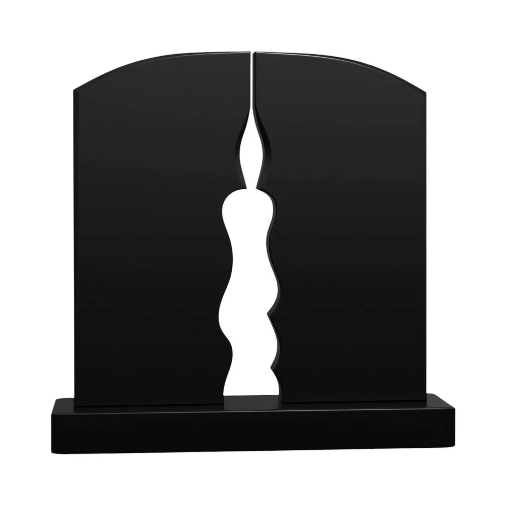 Двойной гранитный памятник с центральной вставкой Ярославль