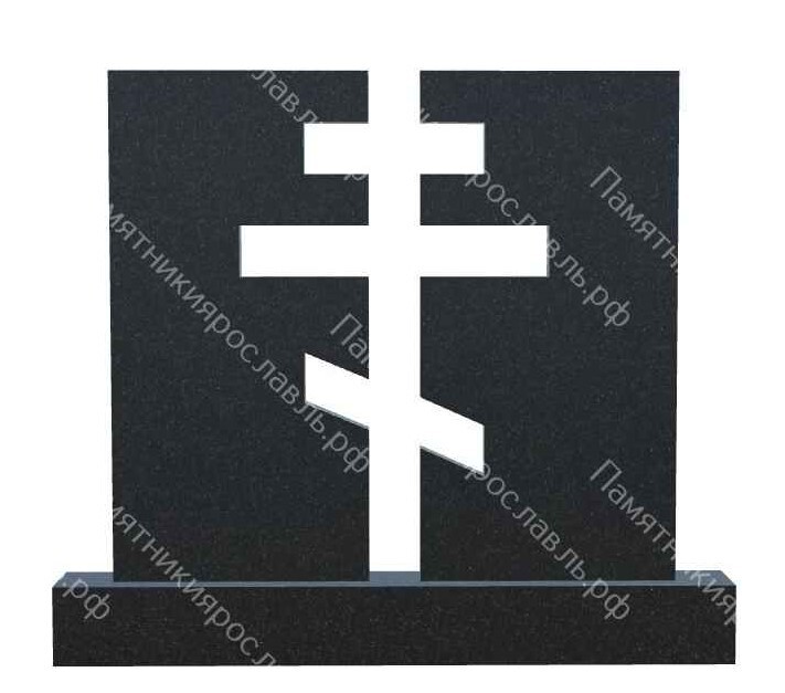 Памятник гранитный с крестом