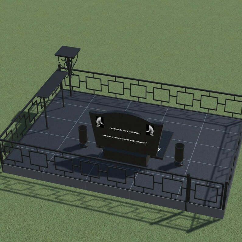 Макет благоустройство могилы в Ярославле